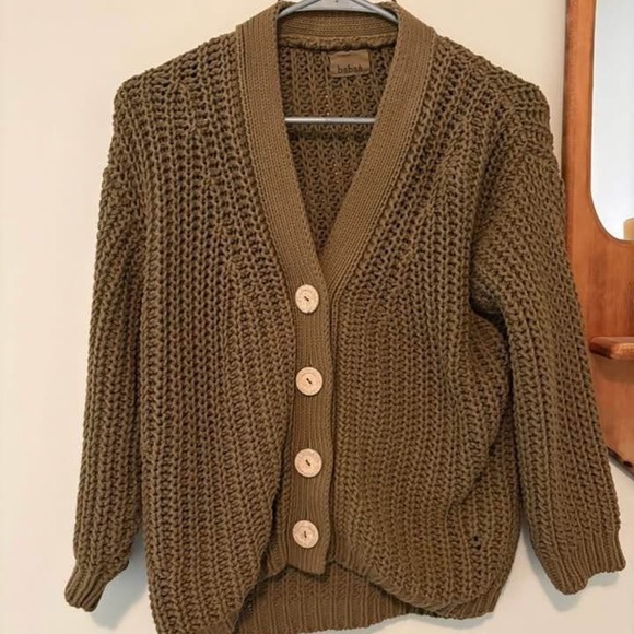 Babaa Sweaters - Babaa Cardigan no18 in Irish Moss